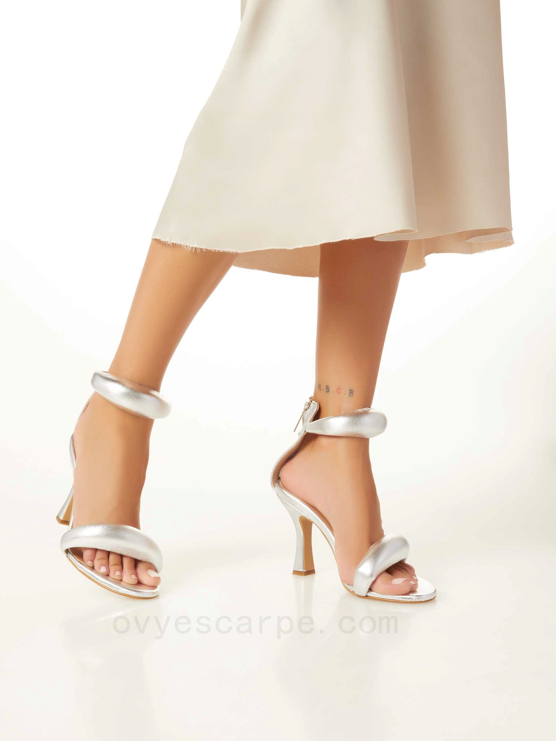 (image for) ovye scarpe Leather Heel Sandal F08161027-0651 Shop Online